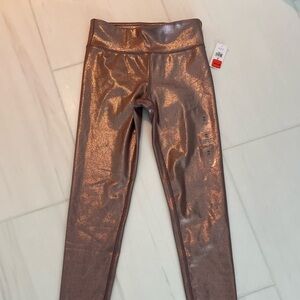 Girls Metallic GAP Fit leggings- New with tags